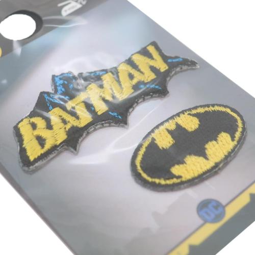 バットマン 刺繍ワッペン 2way 2枚入り DCコミック ワッペン キャラクター BATMANセット｜cinemacollection｜02