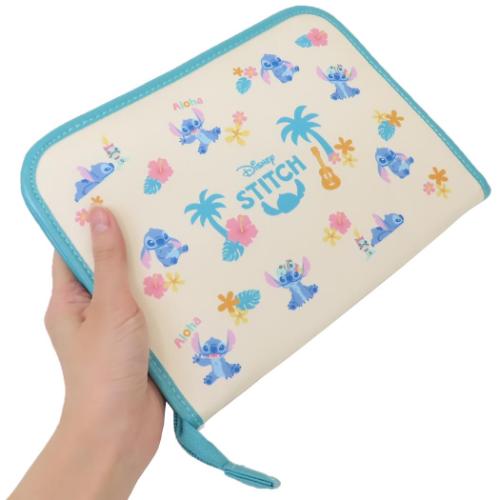 リロ＆スティッチ 母子手帳ケース ファスナージャバラマルチケース 総柄 ディズニー クーザ