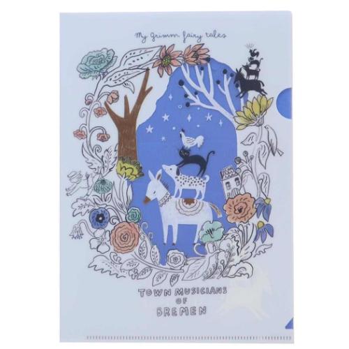 クリアファイル グリム童話 A5クリアファイル ブレーメンの音楽隊2