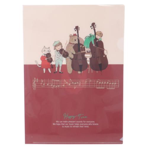 A4シングルクリアファイル クリアフォルダー Happy Tone アイネクライネ 木野瀬印刷