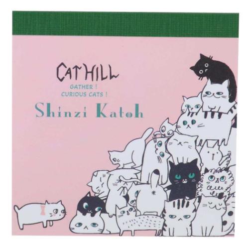 メモ帳 キャットヒル ブロックメモ ピンク : キャラクターのシネマ