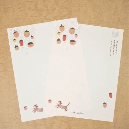 レターセット 手紙セット どんぐりと山猫 宮沢賢治 木野瀬印刷 便箋
