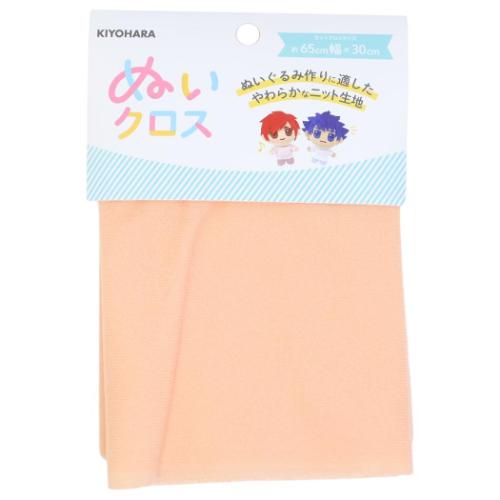 推し活アイテム ぬいクロス ホワイトピーチ 推しぬい NUIF-01C 清原 ぬい活 ドール 手作り 生地　布 推し活 KIYOHARA