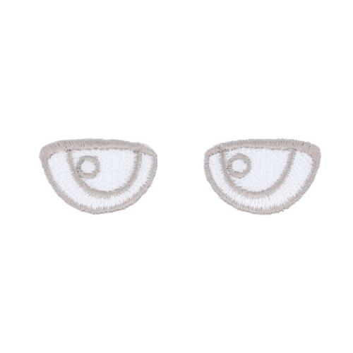 推し活アイテム ぬいフェイスワッペンM 目 推しぬい NUIW-07 G 清原 ぬい活 ドール 手作り アイロン接着