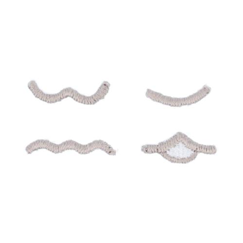 推し活アイテム ぬいフェイスワッペンM くちアソート 推しぬい NUIW-13 A 清原