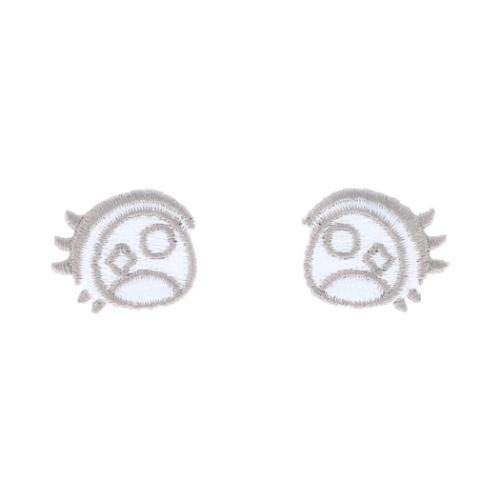 ぬいフェイスワッペンM 目 推し活アイテム NUIW-34 推しぬい P 清原 ぬい活 ドール 手作り アイロン接着