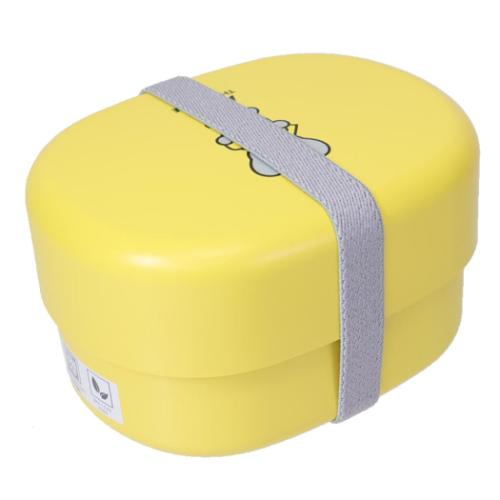 未開封きゃわたんランチボックス　イエロー お弁当箱 ねずみのANDY オーバルランチボックス イエロー YE アンディ