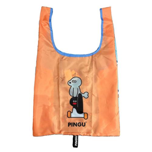 ショッピングバッグ エコバッグMサイズ PINGUx松本セイジ OR ロータスウイング お買い物かばん キャラクター