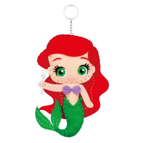 はじめてのソーイングキット キーホルダーシリーズ 手芸用品 ディズニープリンセス リトルマーメイド アリエル 尾上萬