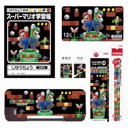 スーパーマリオ グッズ 文具セット キャラクター 文具6点セット