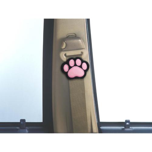 カー用品 ふわふわ肉球シートベルトストッパー ねこ 三金商事