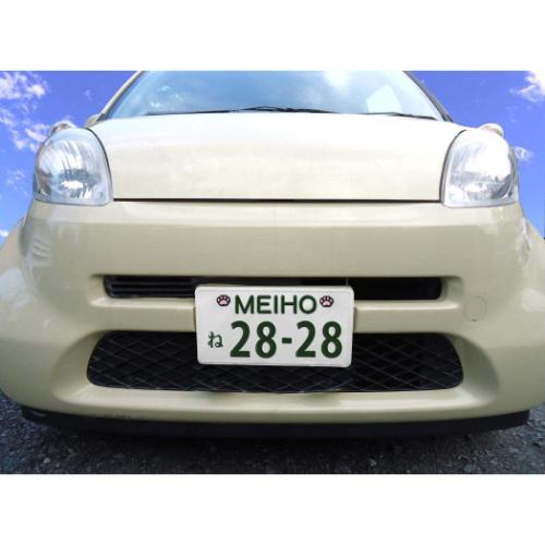 カー用品 肉球NEWナンバーボルトキャップ クロ ねこ 三金商事 MEIHO ボルトカバー