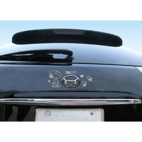 ビッグステッカー エンブレムステッカー スヌーピー スタンディング 三金商事 ピーナッツ MEIHO カー用品