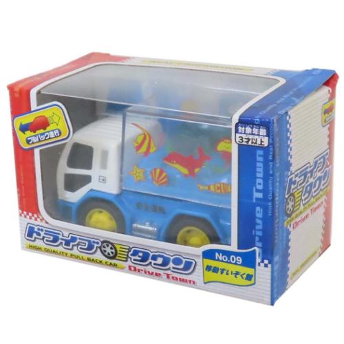 プルバックカー ドライブタウン おもちゃ 自動車 マルカ株式会社 NO.9 移動すいぞく館
