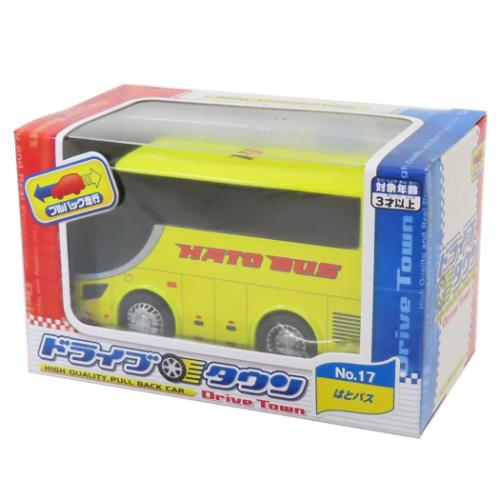おもちゃ ドライブタウン プルバックカー 自動車 NO.17 はとバス ミニカー