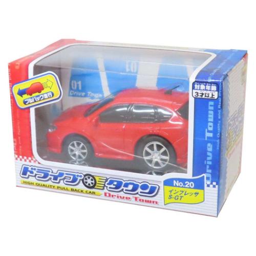 プルバックカー ドライブタウン おもちゃ 自動車 マルカ株式会社 NO.20 スバル インプレッサS-GT