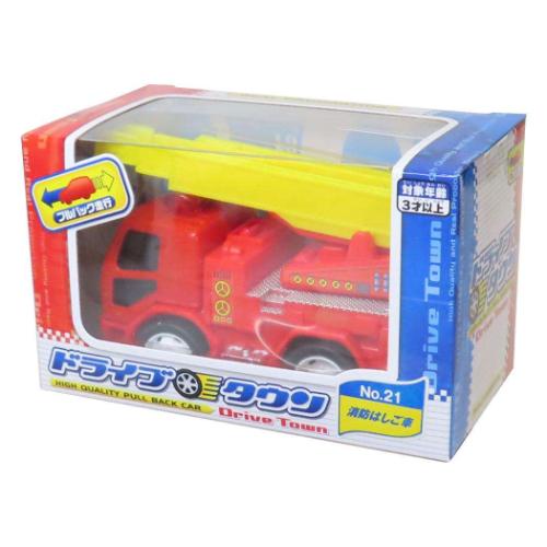 おもちゃ ドライブタウン プルバックカー NO.21 消防はしご車 自動車 マルカ株式会社 ミニカー