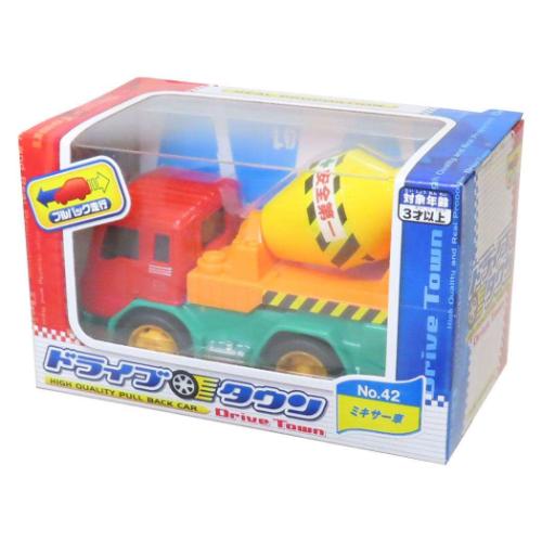 おもちゃ ドライブタウン プルバックカー 自動車 NO.42 ミキサー車 ミニカー くるま のりもの