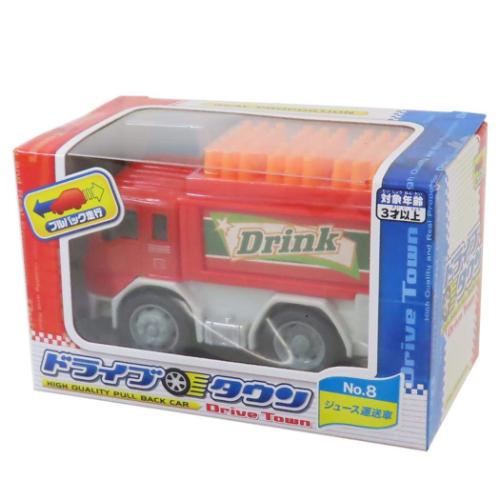 おもちゃ ドライブタウン プルバックカー NO.8 ジュース運送車 自動車 マルカ株式会社 ミニカー