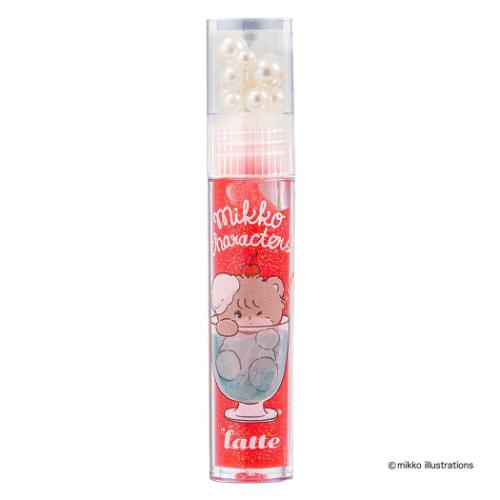 コスメ雑貨 mikko illustrations リップグロス さくらんぼの香り ラテ