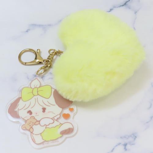 キーリング ふわふわキーホルダー mikko illustrations スフレ マルカ