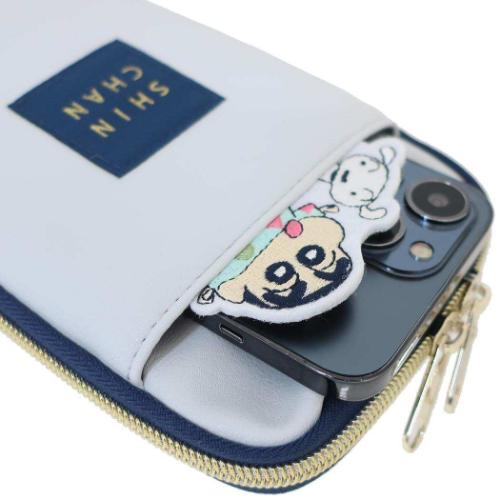 クレヨンしんちゃん グッズ スマホポーチ アニメキャラクター スマホショルダーポーチ