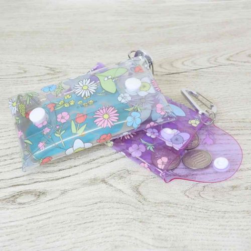 カラビナ付きクリアマルチケースS ミニポーチ ミッフィー エレガント