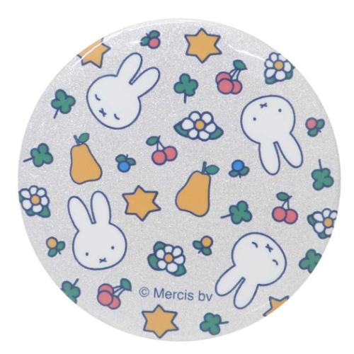 ミッフィー 缶ミラー 大 手鏡 CLOVER POP総柄 ディックブルーナ 絵本キャラクター グッズ