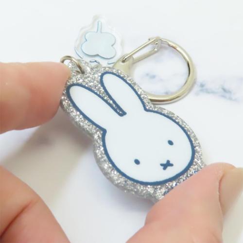 キーリング 2連アクリルキーホルダー ミッフィー ディックブルーナ フェイス clover pop マリモクラフト
