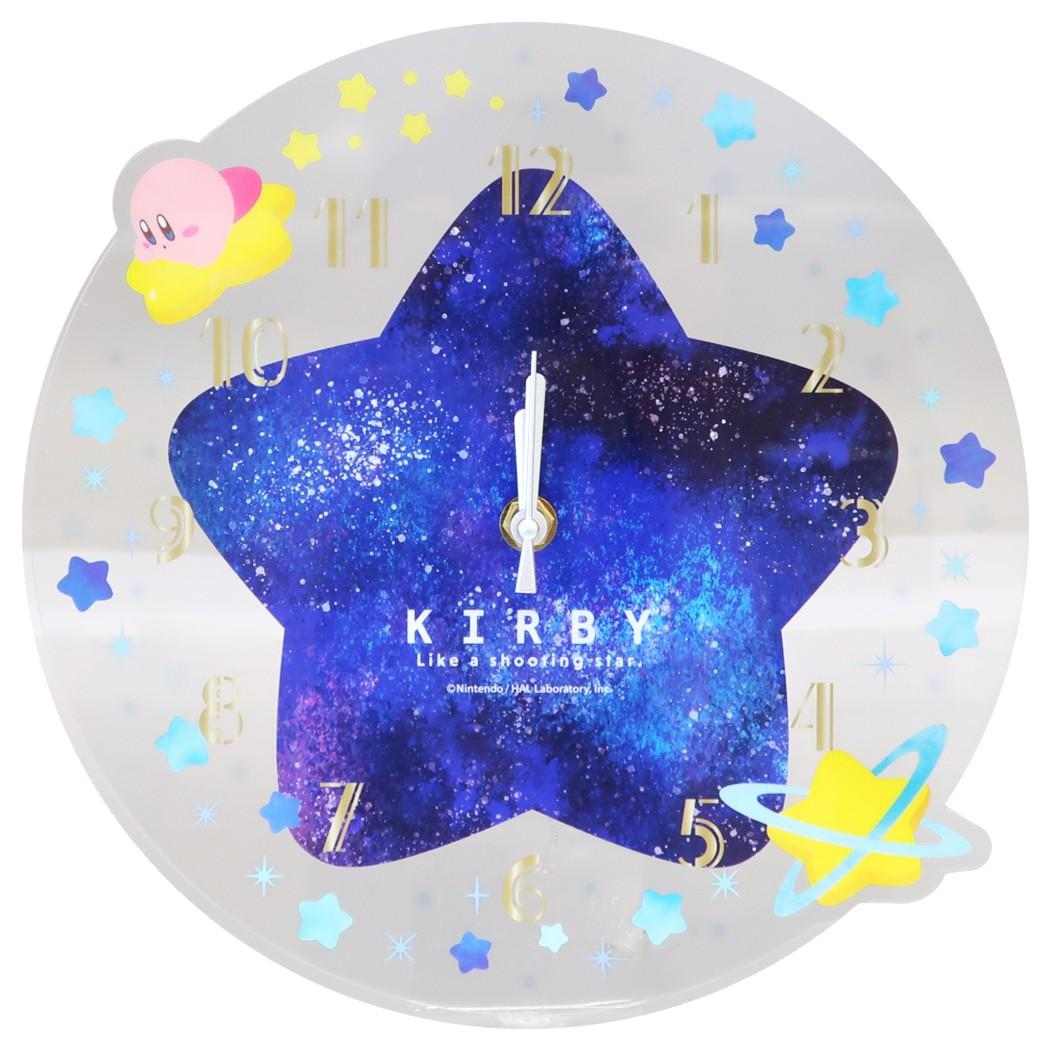星のカービィ 壁掛け時計 アクリル壁掛け時計 ワープスター マリモ