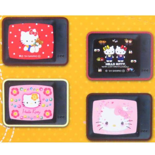 ハローキティ　マグネット　8個セット品 ハローキティ トレーディングレトロTVマグネット 全8種 8個入セット