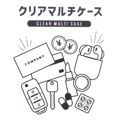 クリアマルチケースSS ミニポーチ ミッドナイトシリーズ 灰原哀 名探偵コナン 少年サンデー マリモクラフト 小物入れ アニメキャラクター
