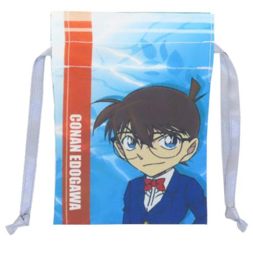 名探偵コナン グッズ 巾着袋 アニメキャラクター 豆巾着 江戸川コナン リーフ＆ウォーターシリーズ 少年サンデー