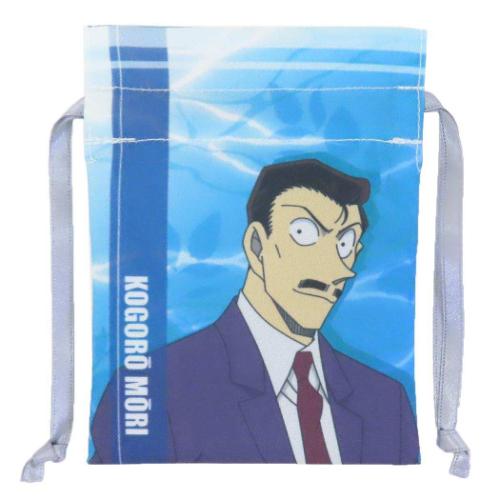 名探偵コナン アニメキャラクター 巾着袋 豆巾着 毛利小五郎 リーフ＆ウォーターシリーズ 少年サンデー グッズ
