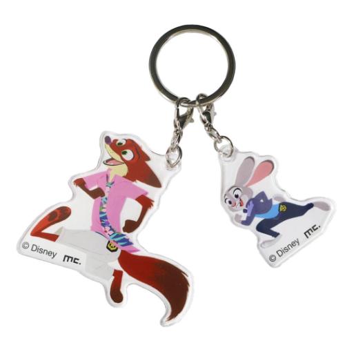 ズートピア ズートピア2 グッズ キーリング キャラクター 2連アクリル