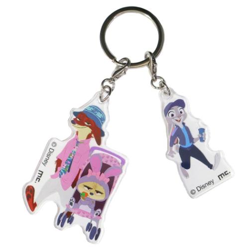 ズートピア ズートピア2 2連アクリルキーホルダー キーリング ニック