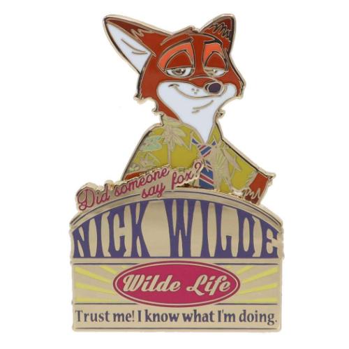 ディズニー　ピンバッジ　ピンバッチ　ズートピア ズートピア コレクションピンバッジ ピンズ ニック ディズニー