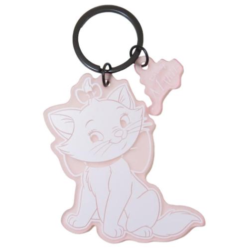 キーリング マット染色キーホルダー おしゃれキャット ディズニー