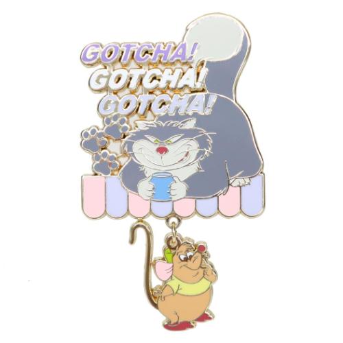 コレクションピンバッジ ピンバッジ ディズニー シンデレラ ルシファー マリモクラフト