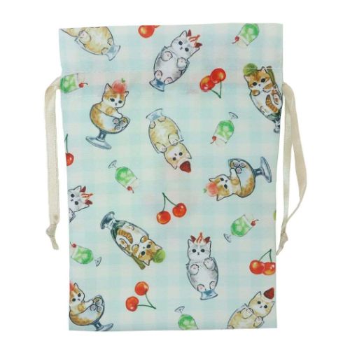 モフサンド グッズ 巾着袋 キャラクター アクセサリーケース収納巾着 ぱふぇ mofusand