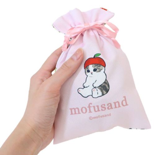 モフサンド mofusand キャラクター 巾着袋 アクセサリーケース収納巾着 ふるーつ