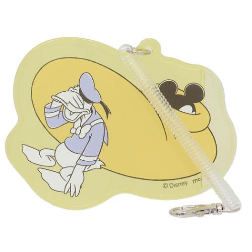 ミッキー＆ドナルド 定期入れ ダイカットパスケース YE ディズニー マリモクラフト ICカードケース