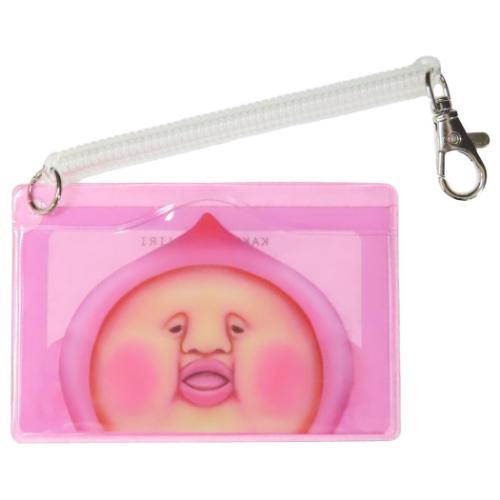 こびとづかん コイル付きクリアパスケース 定期入れ キャラクター カクレモモジリ