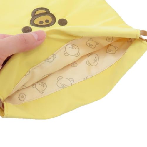 きんちゃくポーチ 巾着袋 リラックマ サンエックス フェイスシリーズ キイロイトリ マリモクラフト