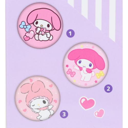 クロミ 缶バッジ マイメロディ＆クロミ トレーディング刺繍缶バッジ 全