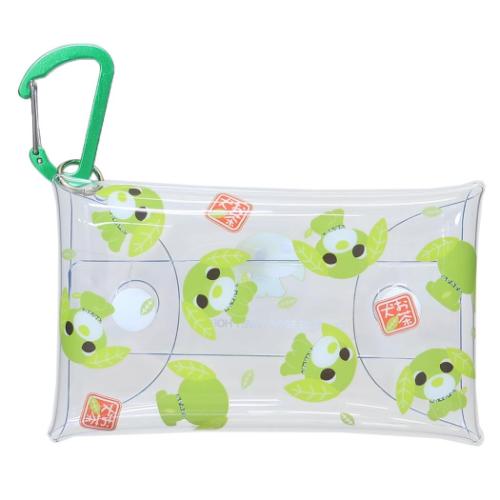 Yahoo! Yahoo!ショッピング(ヤフー ショッピング)お茶犬 グッズ ミニポーチ キャラクター クリアマルチケースS ベーシックシリーズ リョク