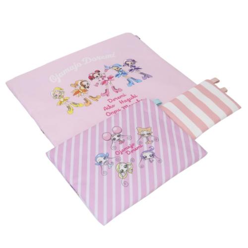 おジャ魔女どれみ 3連ポーチ フラットポーチ 平ポーチ大中小3点