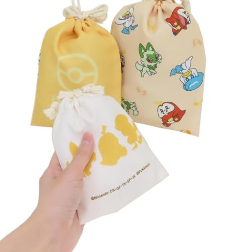 巾着袋 3P巾着 きんちゃくポーチ3枚セット ポケットモンスター