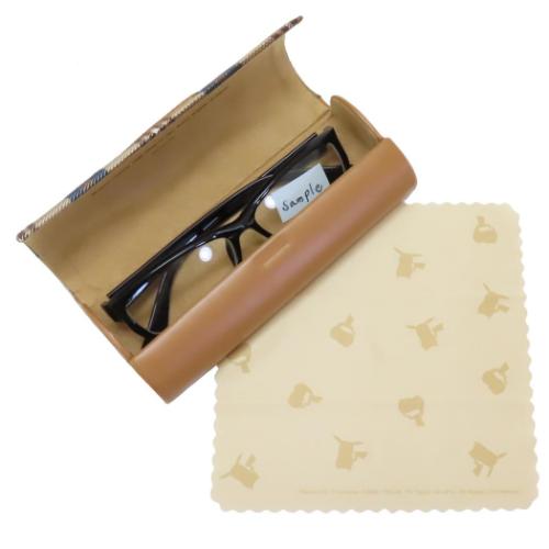 眼鏡ケース クロス付きメガネケース チェック ピカチュウ