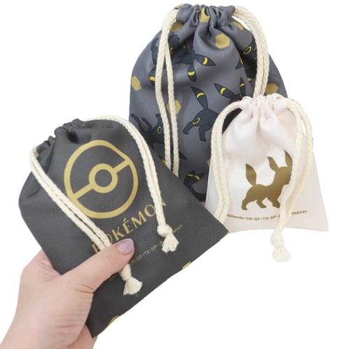 ポケットモンスター グッズ 巾着袋 ポケモン キャラクター 3P巾着 きんちゃくポーチ3枚セット